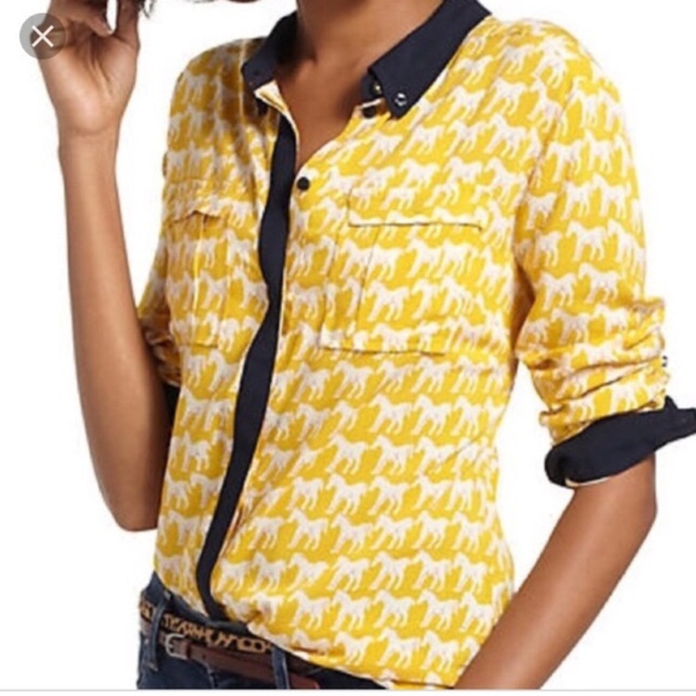 Anthro • Maeve Bagatelle Horse Blouse • 6